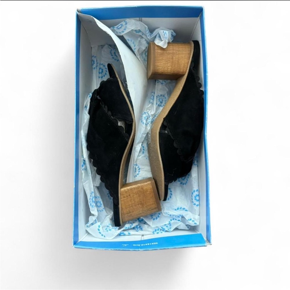 NIB Jack Rogers—Black Suede Mules - Picture 6 of 7